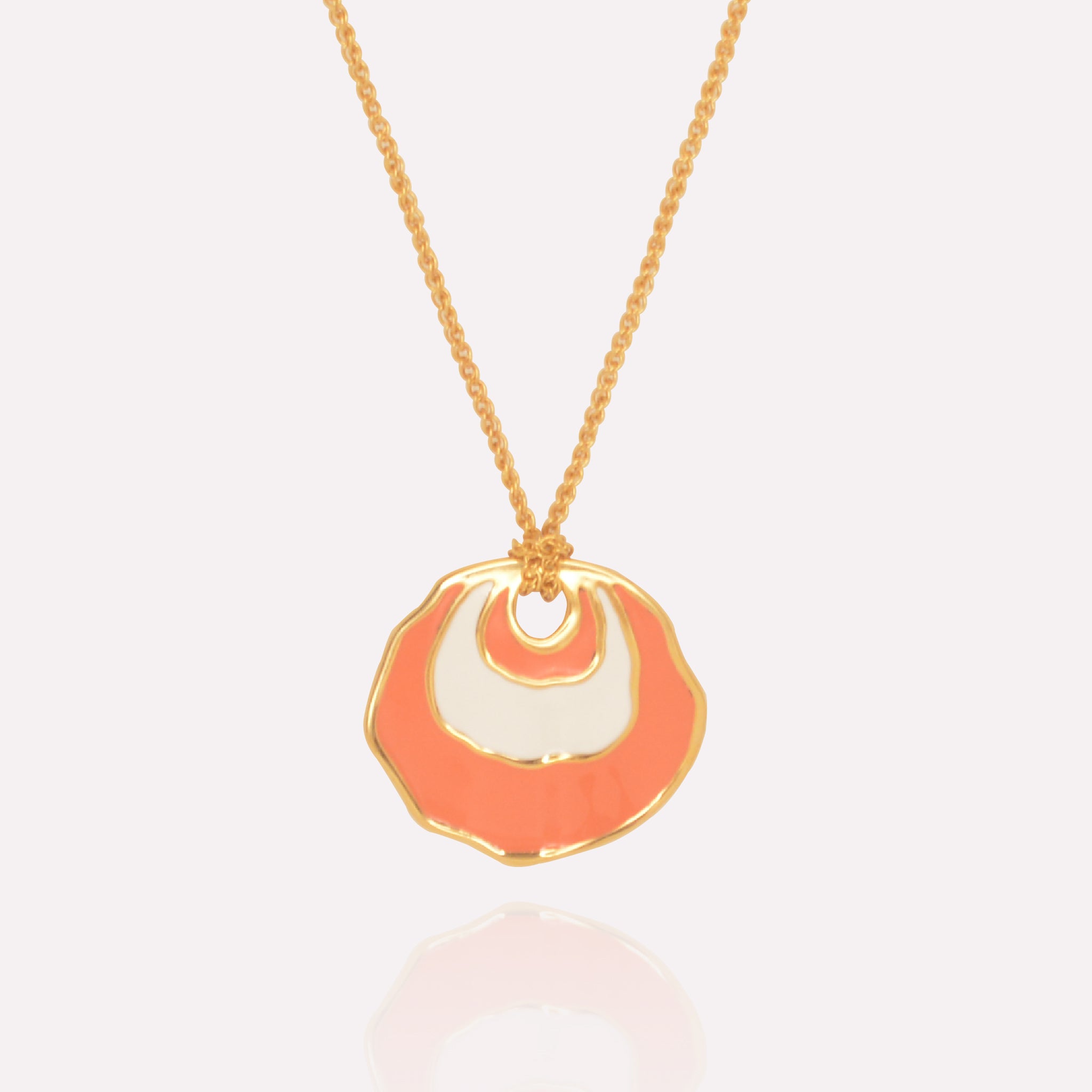 Jingle Necklace in Coral