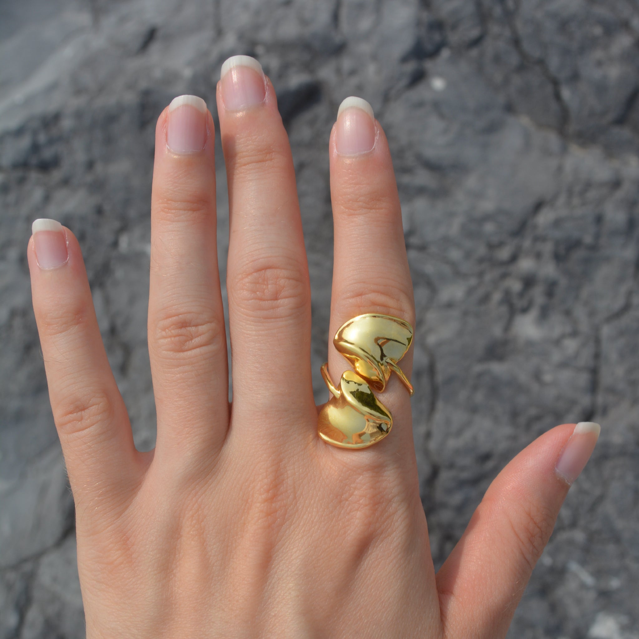Fragment Ring 14k Gold Plated
