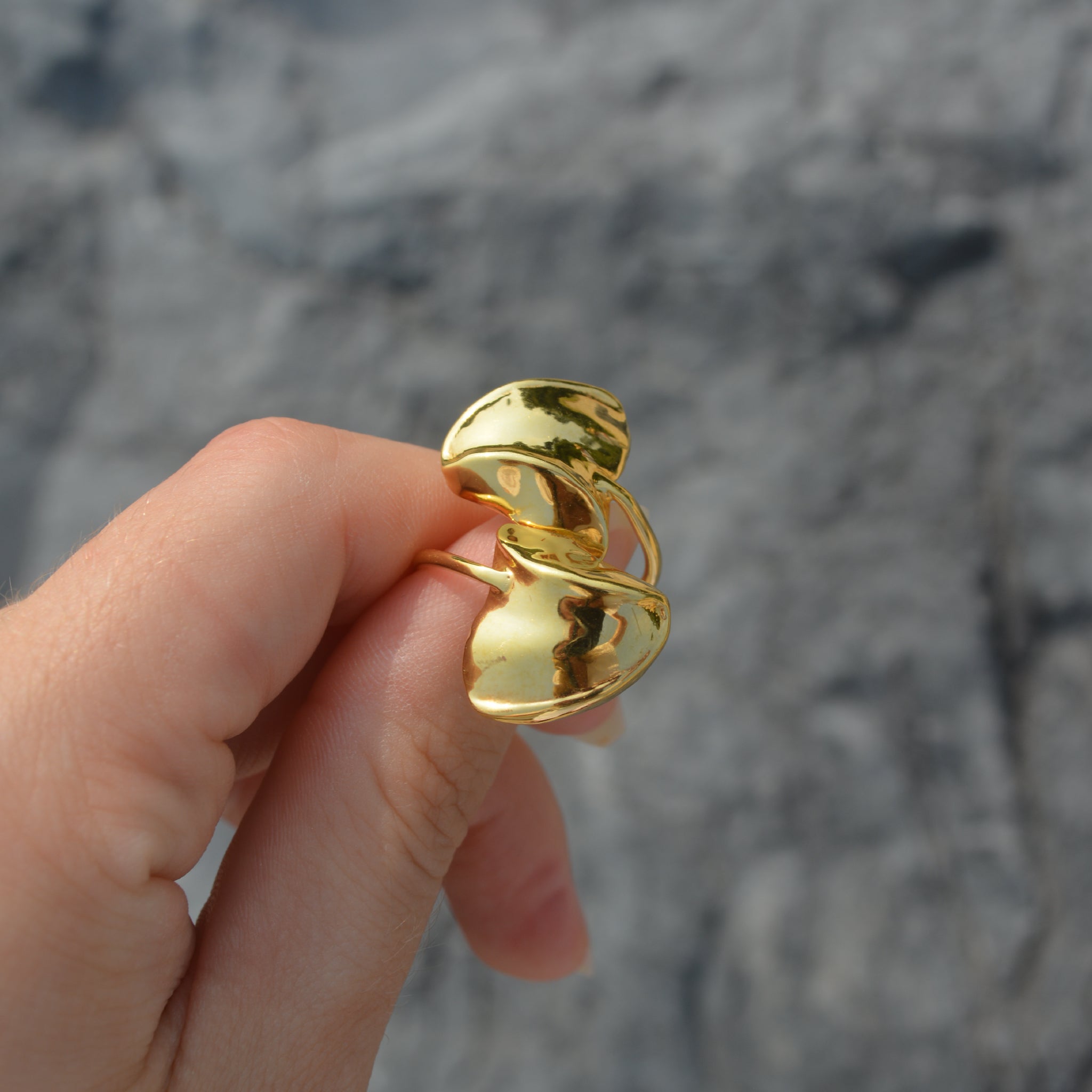 Fragment Ring 14k Gold Plated