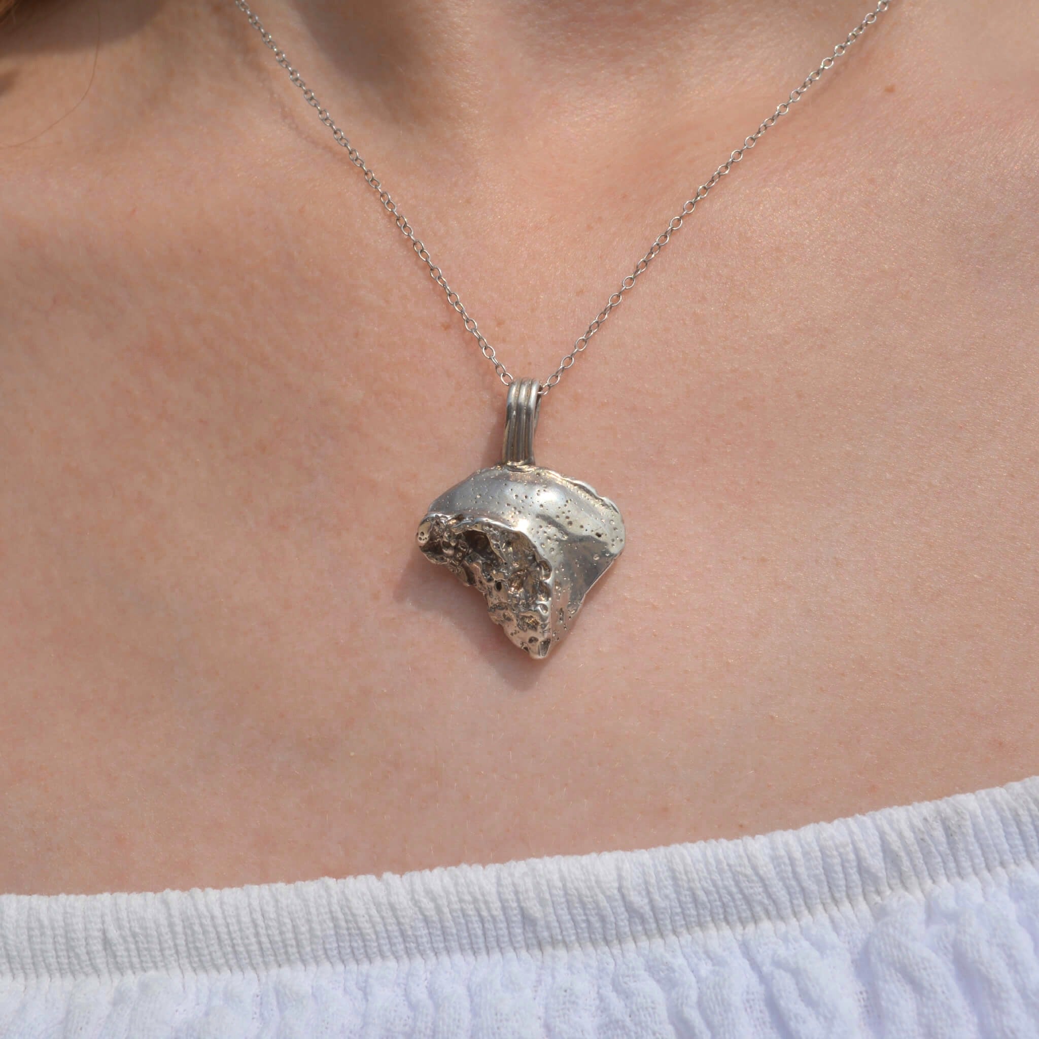 Erosion Pendant Sterling Silver