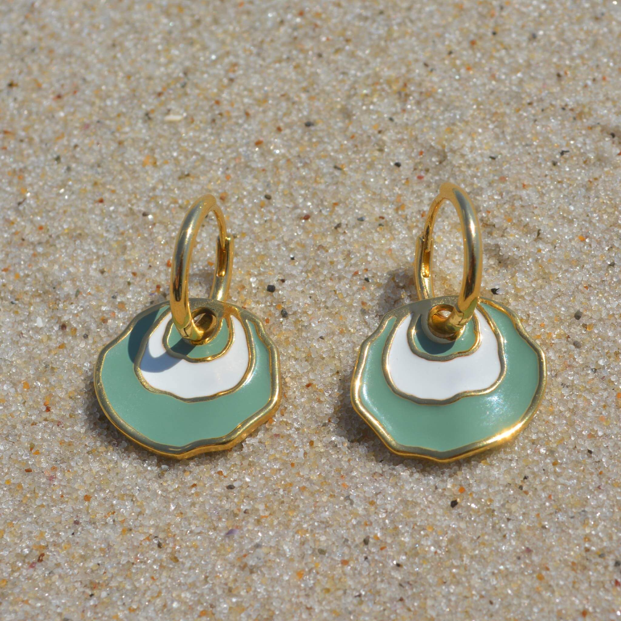 Jingle Earring in Sea Foam Green