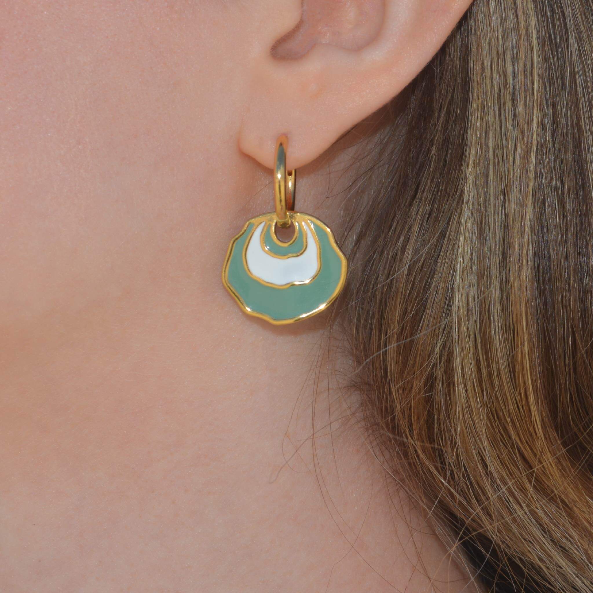Jingle Earring in Sea Foam Green