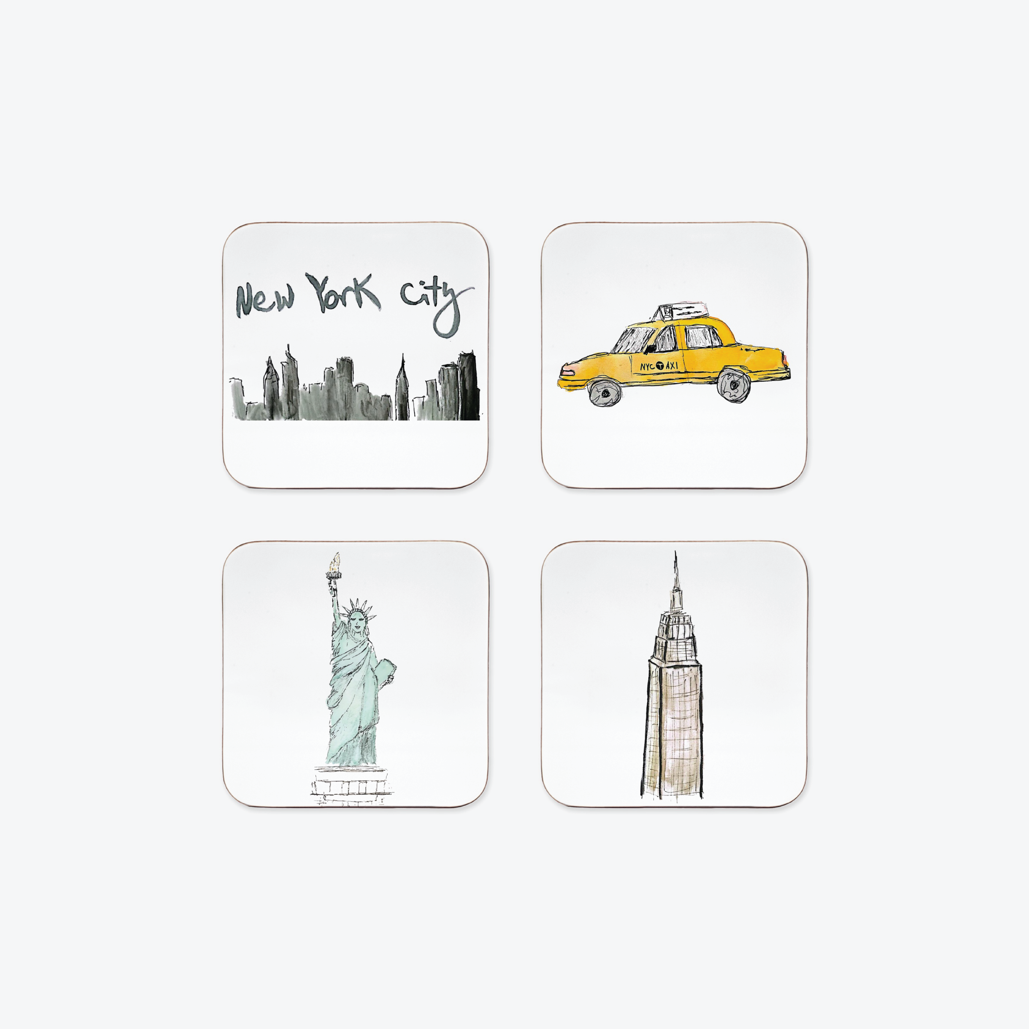 NYC Icons Coaster Set