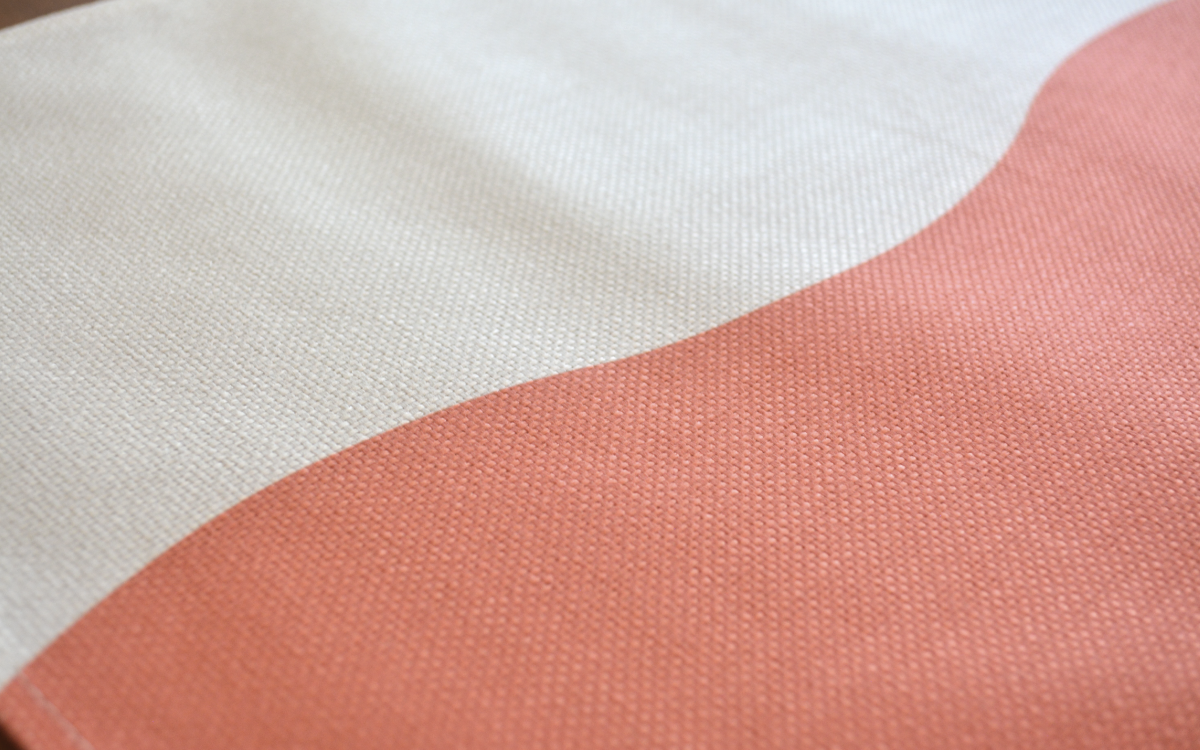 Wave Placemat in Coral