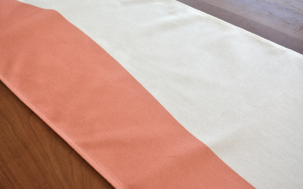Wave Table Runner in Coral
