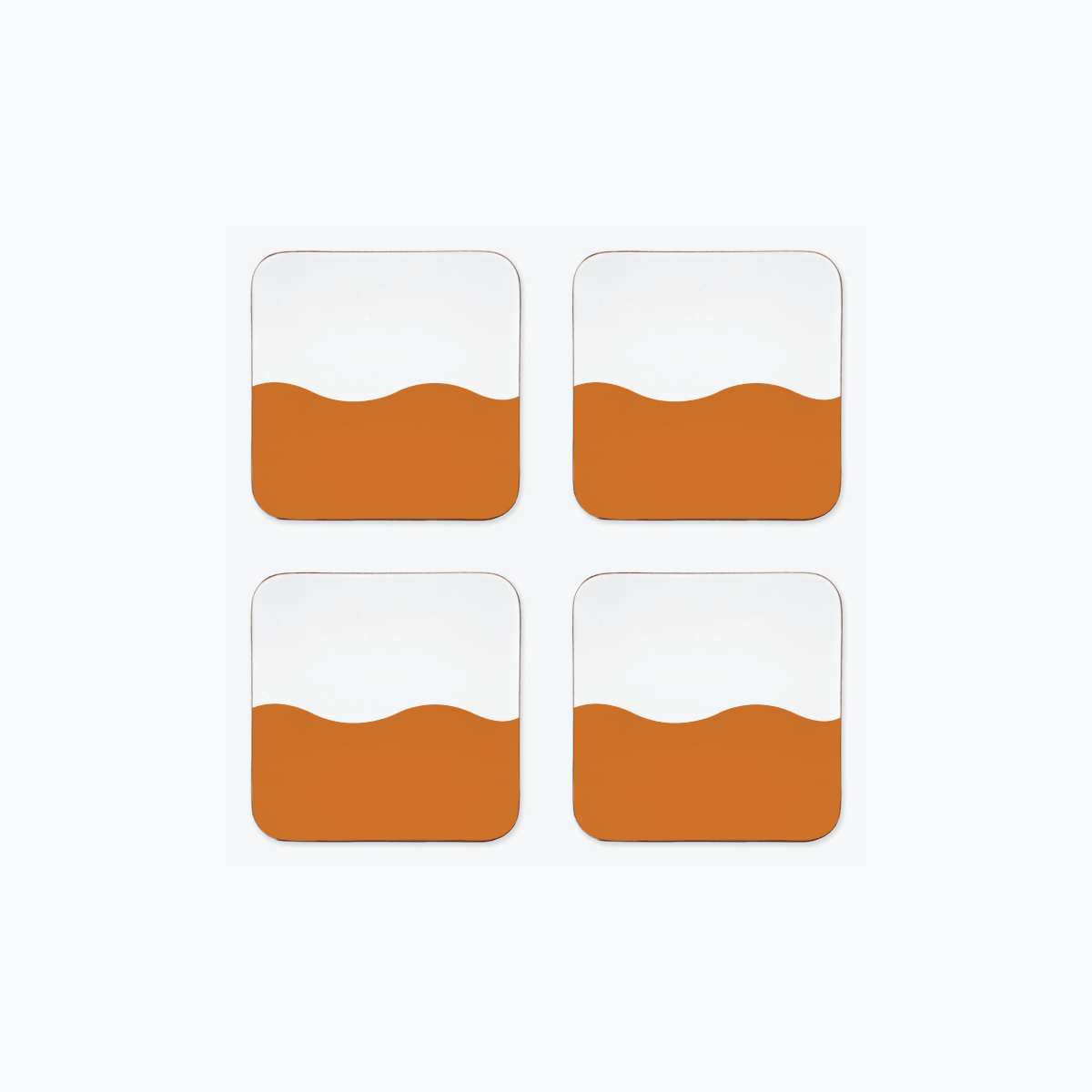 Wave Coaster Set in Pumpkin