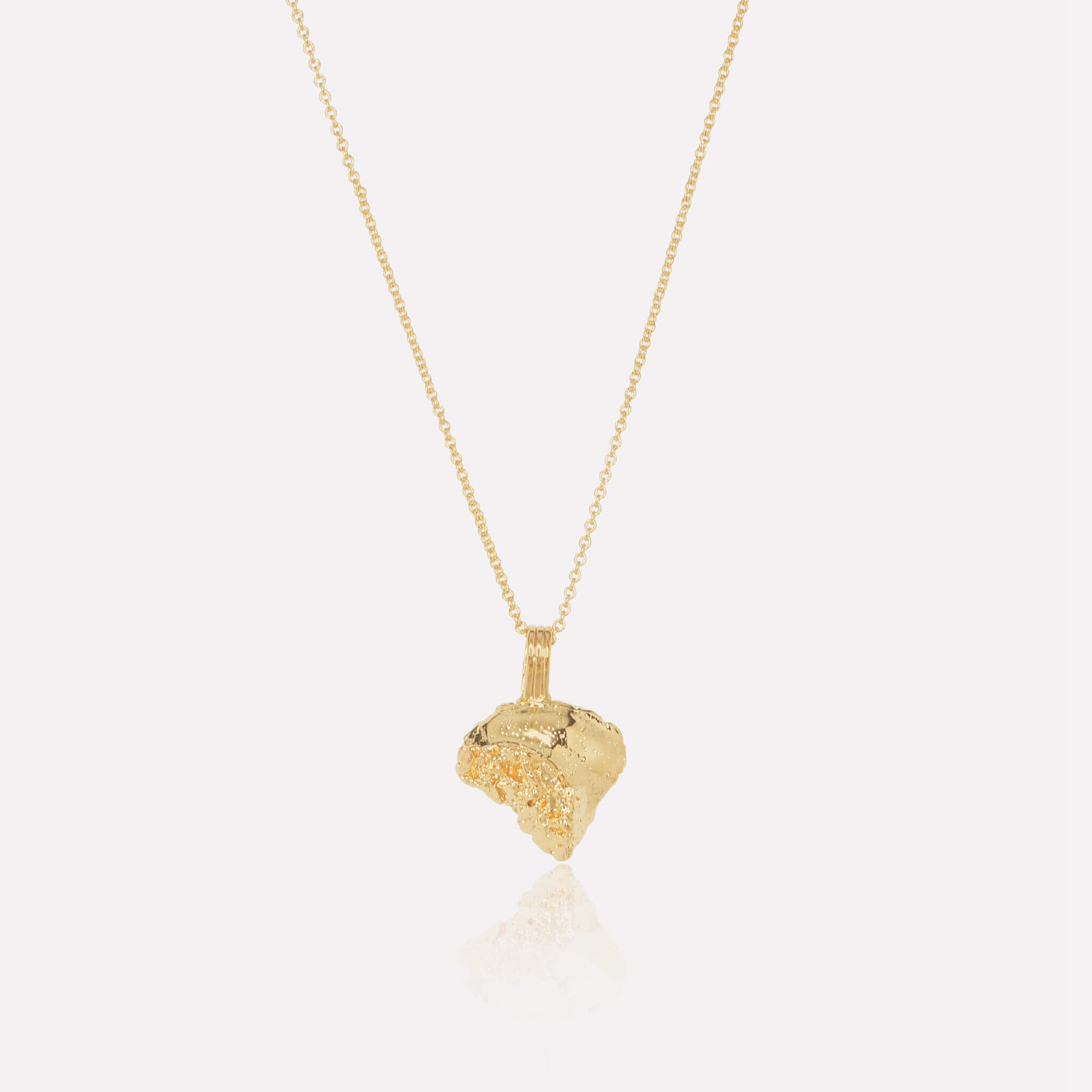 Erosion Pendant in 14k Gold Plated