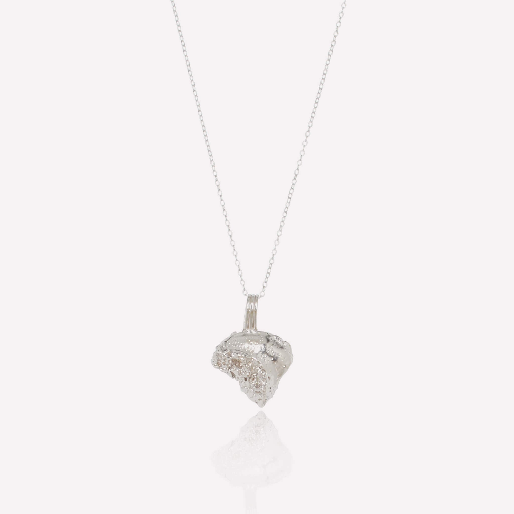 Erosion Pendant Sterling Silver