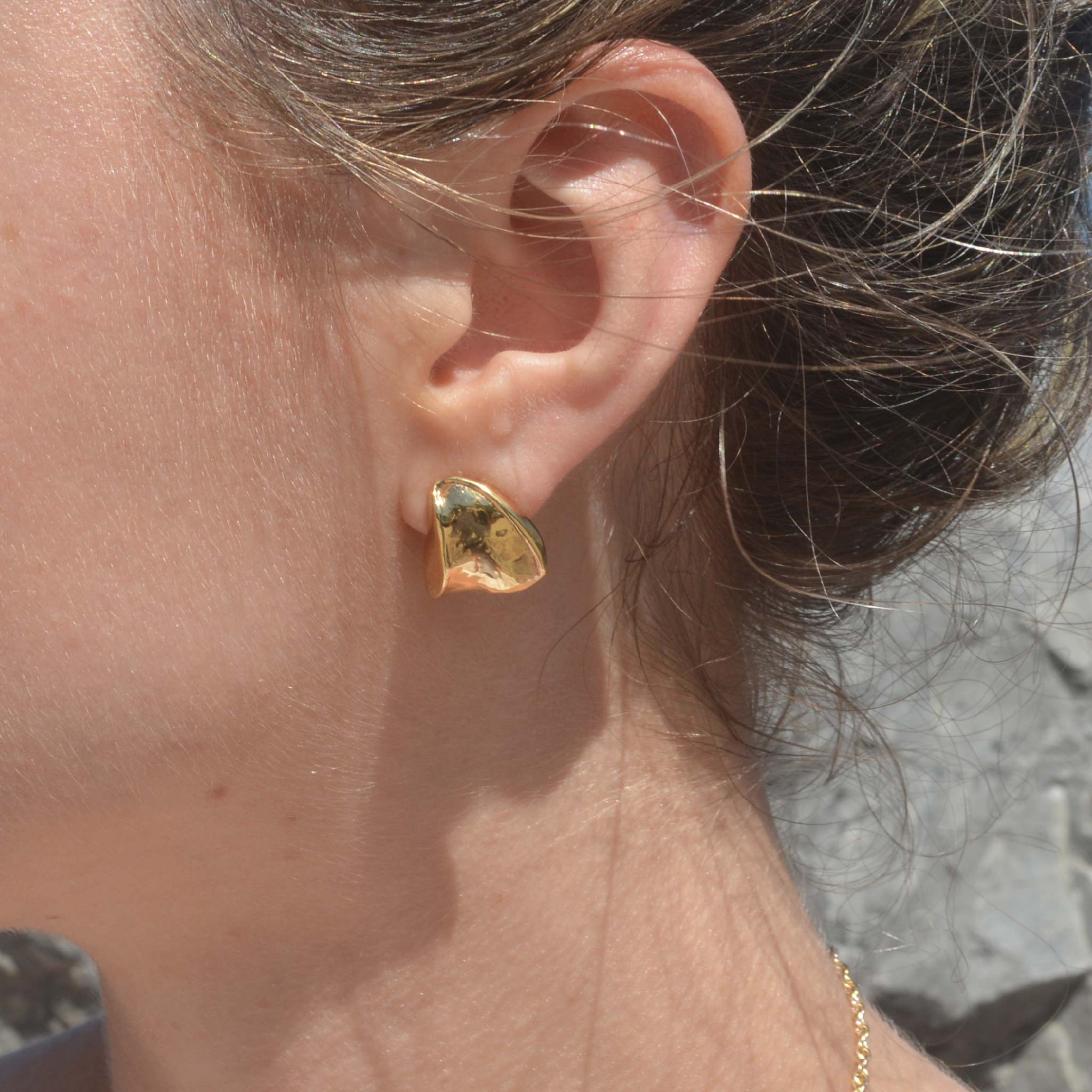 Fragment Earring in 14k Gold Plated