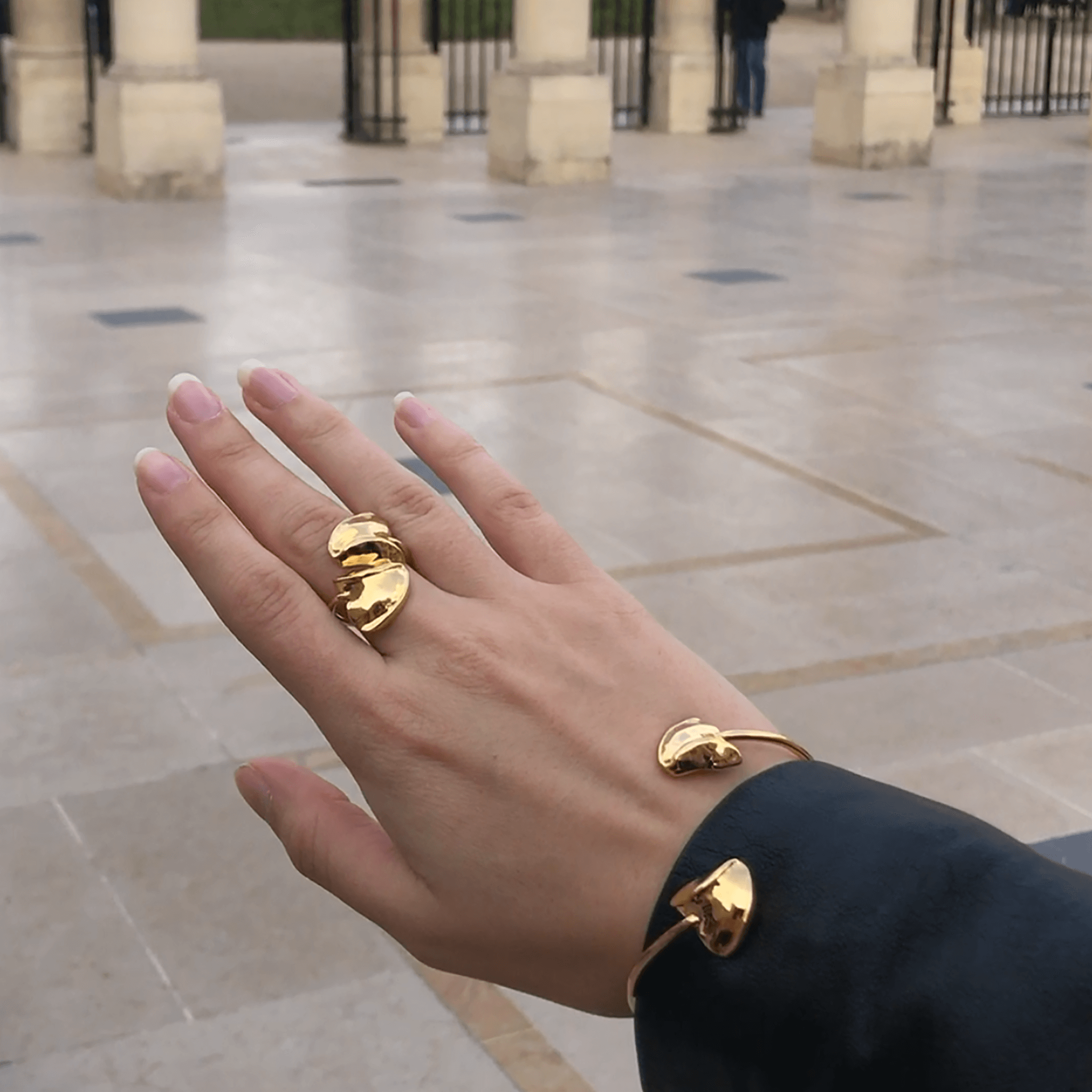 Fragment Ring 14k Gold Plated
