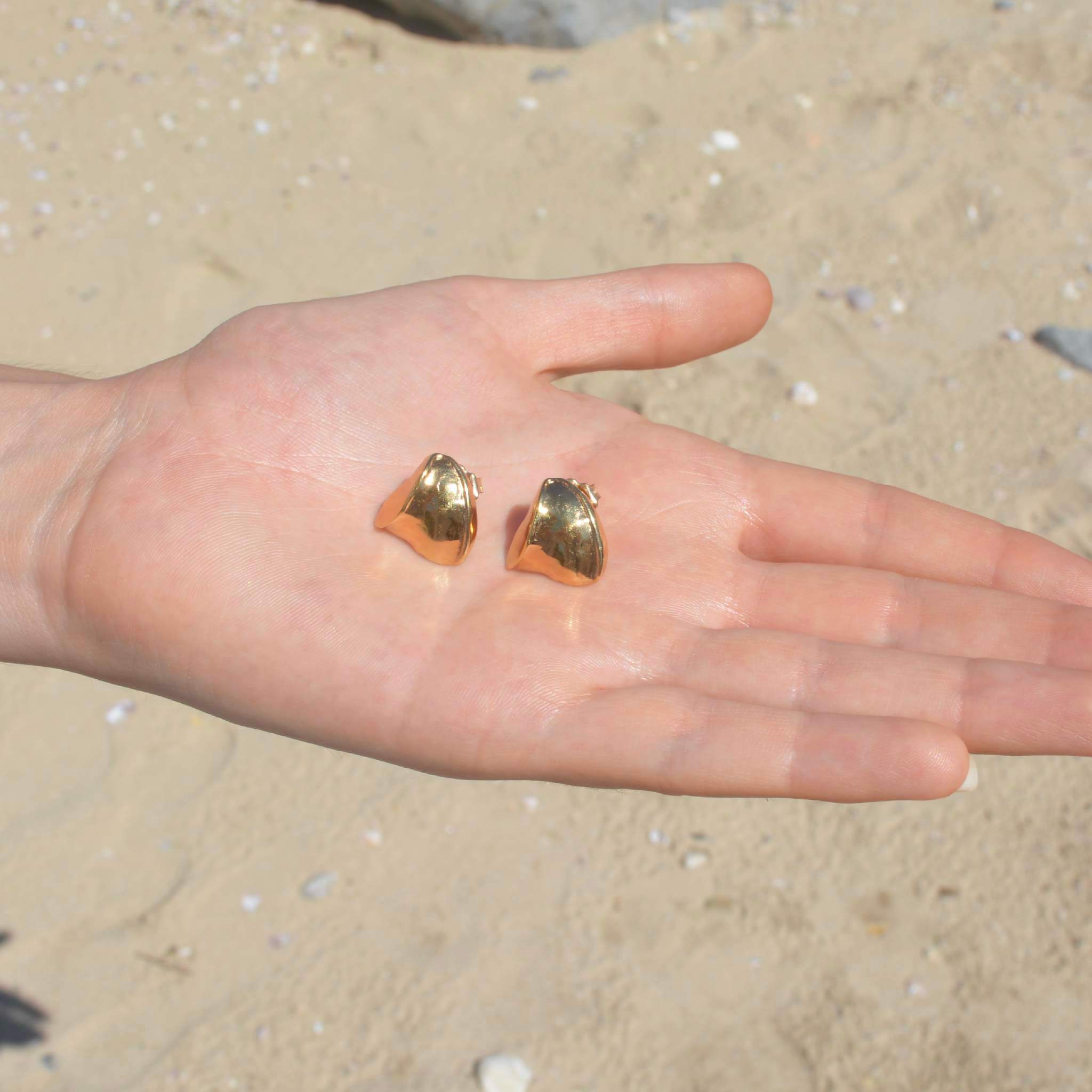 Fragment Earring in 14k Gold Plated