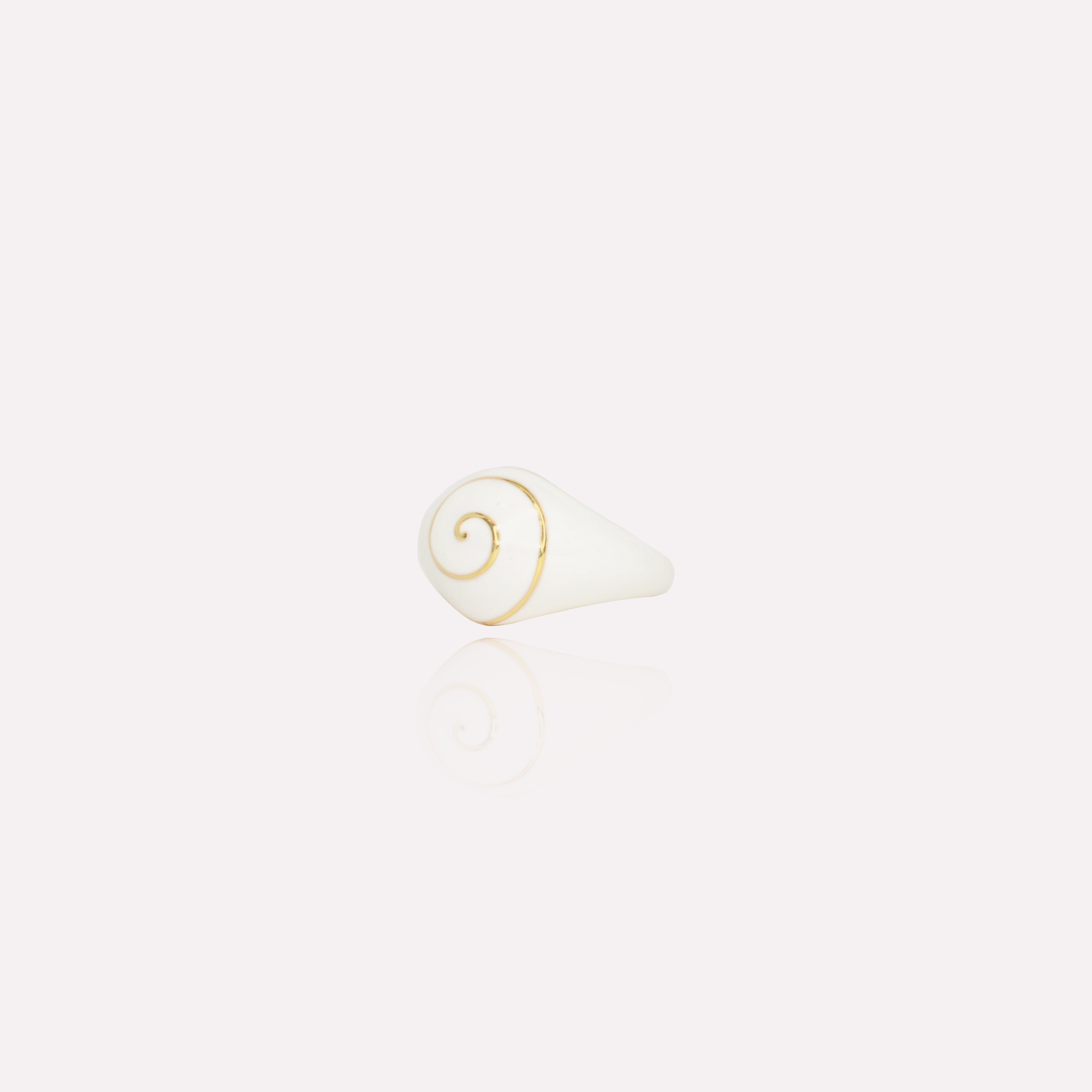 Spiral Seashell Dome Ring