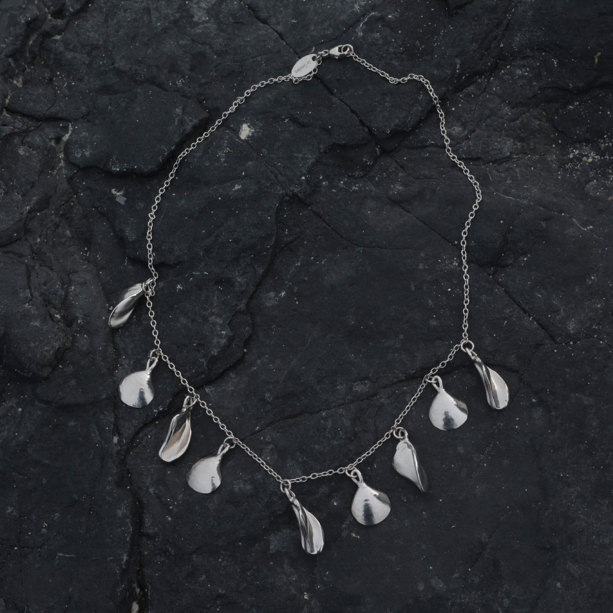 Seashell Statement Necklace Sterling Silver